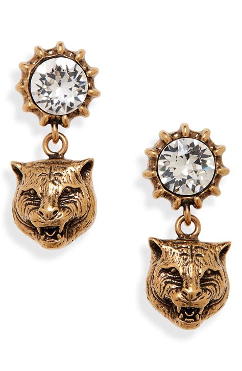 gucci earrings tiger|gucci earrings japan.